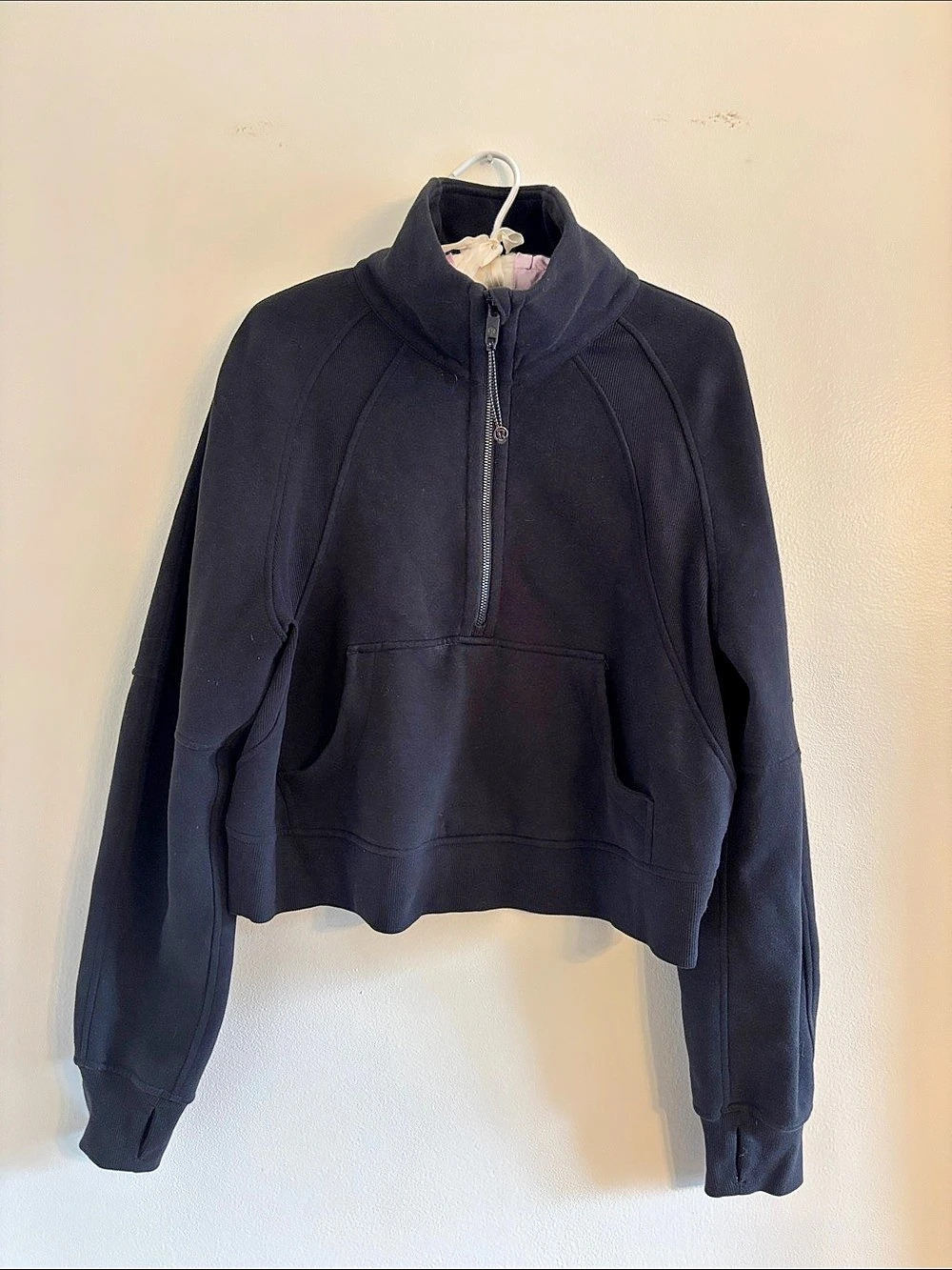 lululemon Scuba Oversized Half-Zip Hoodie Black XS/S